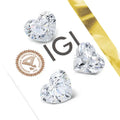 Factory Wholesale 1-10CT Heart Cut Diamond Vvs D Color IGI Certified Excellent Cut Loose Diamond Lab Grown Laser Drilled for