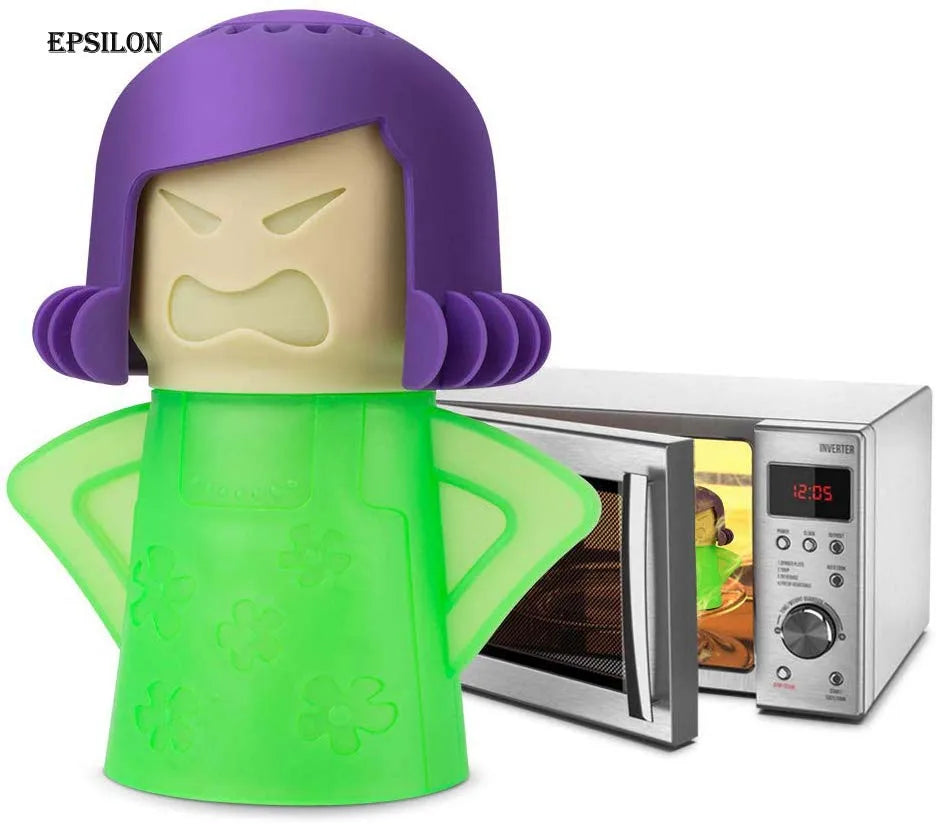 Epsilon Angry Mama High Temperature Microwave Oven Steam Cleaner Easily Crud in Minutes Steam Cleans and Disinfects