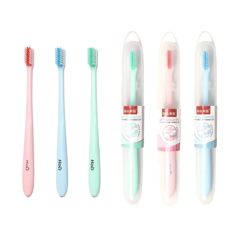 Dental Office Orthodontic Toothbrush Soft Bristles and Comfortable Handles V/u-shaped Toothbrush Keep Teeth White in Stock