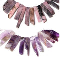Wholesale Natural Freeform Rectangle Gemstone Beads Strand for DIY Jewelry Making Top-Drilled About 38 Beads a Strand