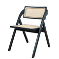 Wholesale Portable Folding Rattan Chair in White Ash Wood for Indoor Outdoor Events Restaurants Hotels Weddings Living Rooms