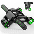 Home Flat Support Abdominal Wheel  Fitness Equipment Strength Training  Automatic Rebound Abdominal Wheel Roller
