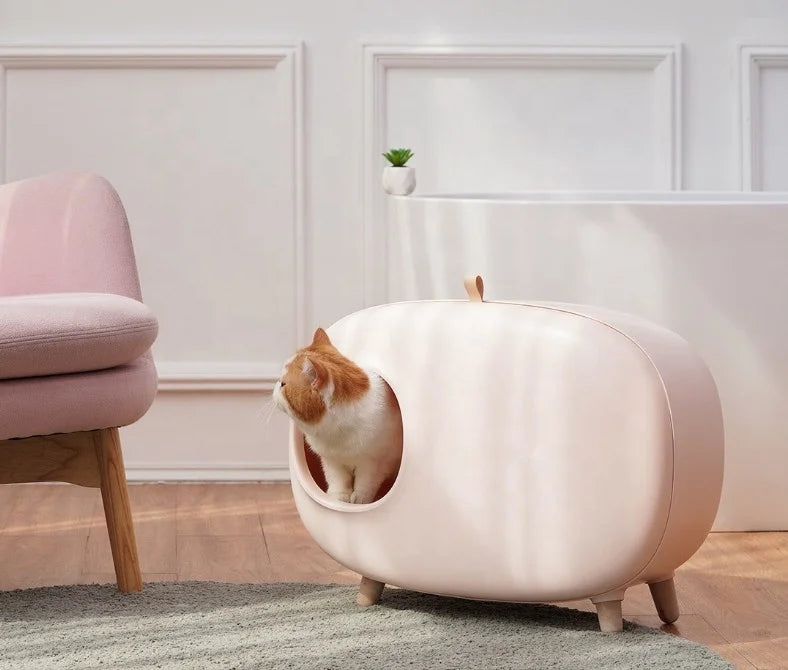 Factory Wholesale Large Volume Durable Anti-Odor Litter Box With Scoop Pull-out Litter Change Pet Litter Box