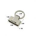 Hardware Factory Wholesale Metal Key Chain Custom Logo Engraved Car Gifts Key Ring