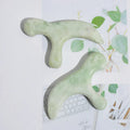 DIY Natural Jade Stone Guasha Board for Face Body Skin Caring Spa Therapy Trigger Point Xiuyan Jade Gua Sha Care Skin