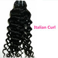 New Arrival Black Women's 12A Quality Virgin Italian Curly Brazilian Hair Extensions Ocean Wave Mermaid Curl Human Hair Bundles