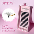 DIYDAY Custom Camellia Eyelash 0.07 C D Curl Volume Mink Lashes Extensions Easy Fan