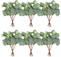 40 Pieces of Artificial Greening Eucalyptus Stem Artificial White Seeds Plant Suitable for Family Wedding Vase Center Bouquet