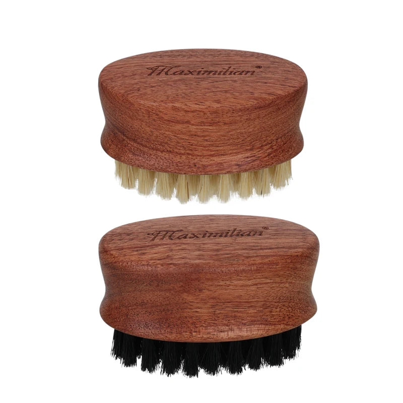 Factory Wholesale Custom Logo Solid Wood Shoe Cleaning Brush Oval Wooden Handle Pig Hair Bristle Brush Wash Body Brush