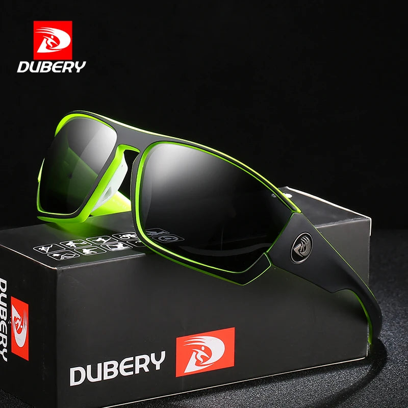 DUBERY Source Manufacturer Luxury Brand 2026 Baseball Sunglasses Polarized Customised PC TAC Unisex Sunglasses Transparent Red
