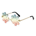 VIFF HM21395 Eight-leaf Clover Rimless High Quality Funny Party Shade Glasses