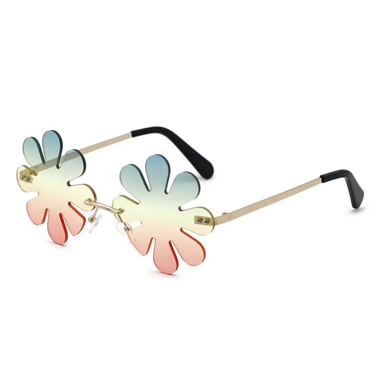 VIFF HM21395 Eight-leaf Clover Rimless High Quality Funny Party Shade Glasses