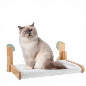 Custom Removable Cordless Folding Wooden Breathable Cat Window Hammock Stack Perch Habitat Portable
