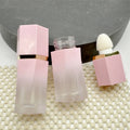 7ml Gradient pink Color Lip Gloss Tube Bottle Powder Blusher Liquid Bottle with Sponge Brush