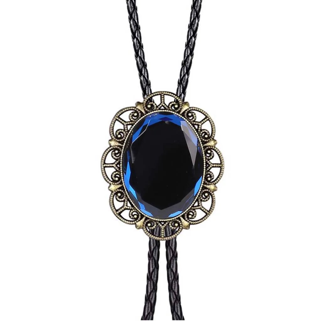 Hamocigia Manufacturer Custom Trendy Jewelry Stone Western Cowboy Bolo Tie Wolf