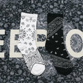 Wholesale Hip Hop Paisley Bandana Socks Men Unisex Cotton Streetwear Skateboard Crew Socks