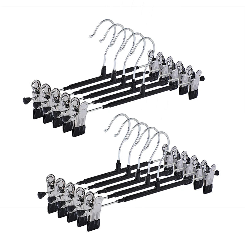 Household Dipped Plastic Metal Trouser Clip Seamless Non-slip Trouser Rack