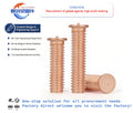 M16 Carbon Steel CD Welding Studs with Plain Finish Efficient Spot Bolts for Screw Applications