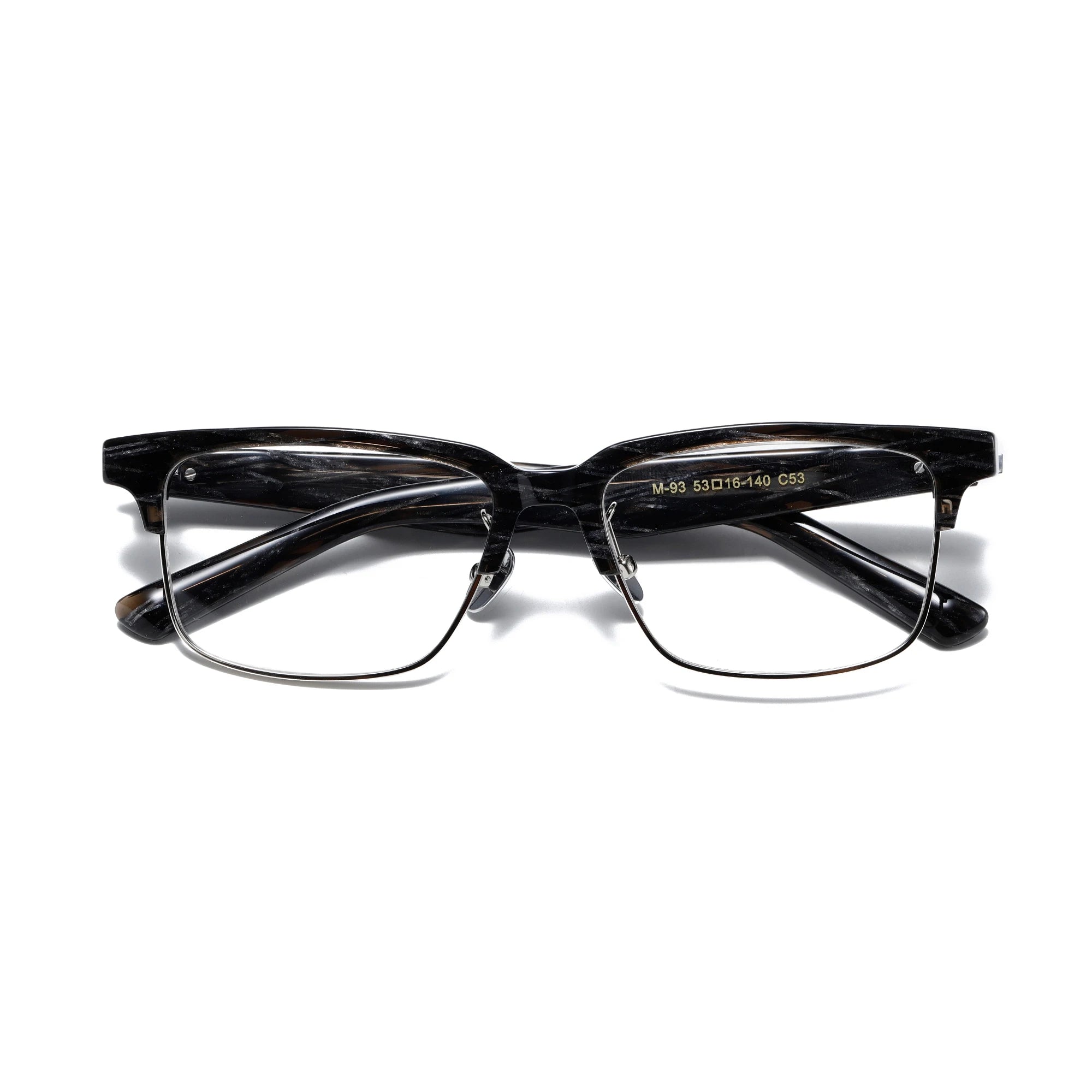 Benyi Latest New Model Acetate Glasses Frames Eyeglass Vintage Retro Glasses Metal Eyewear