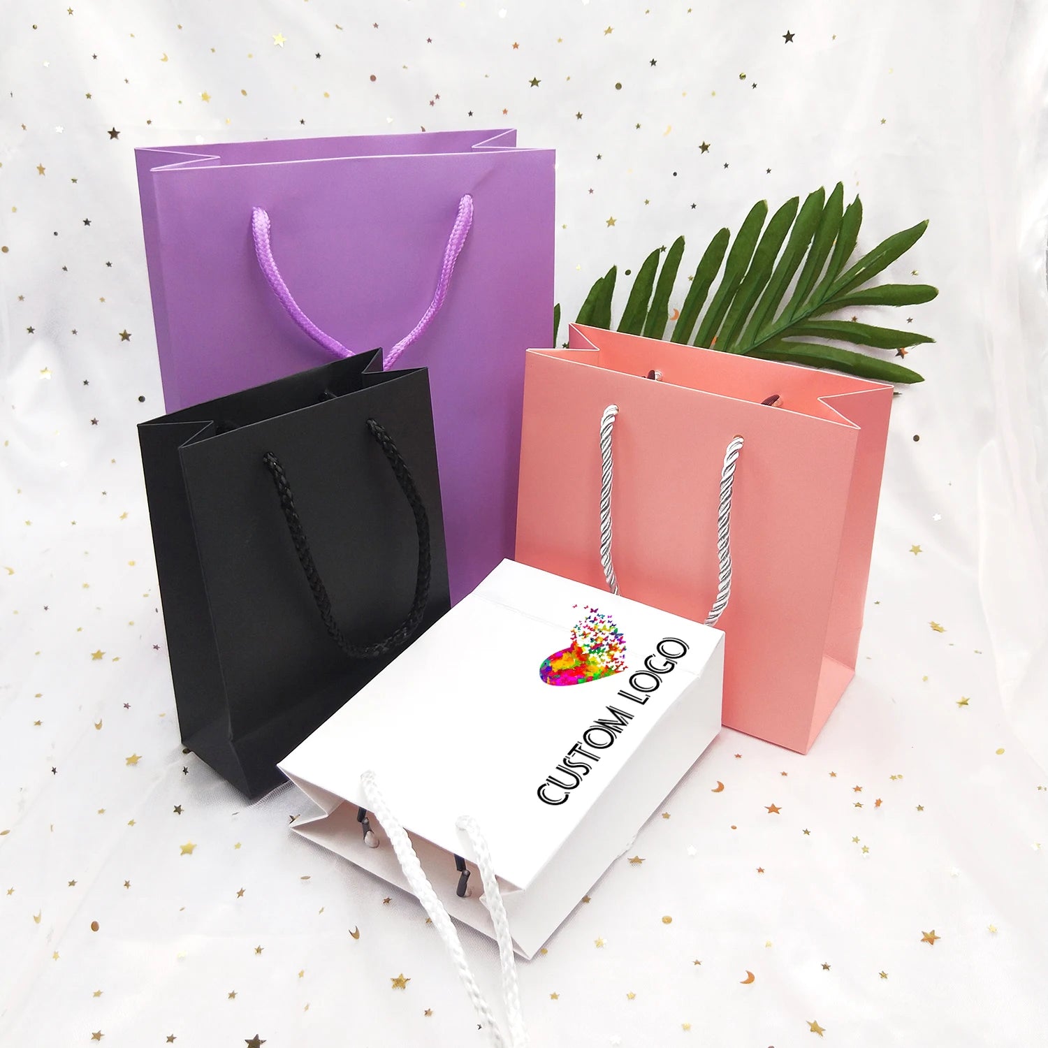 Wholesale Plastic Paper Eyelash Package Bags Mini Handbag Lashes Gift Bag pink Black Lashpackaging Bag