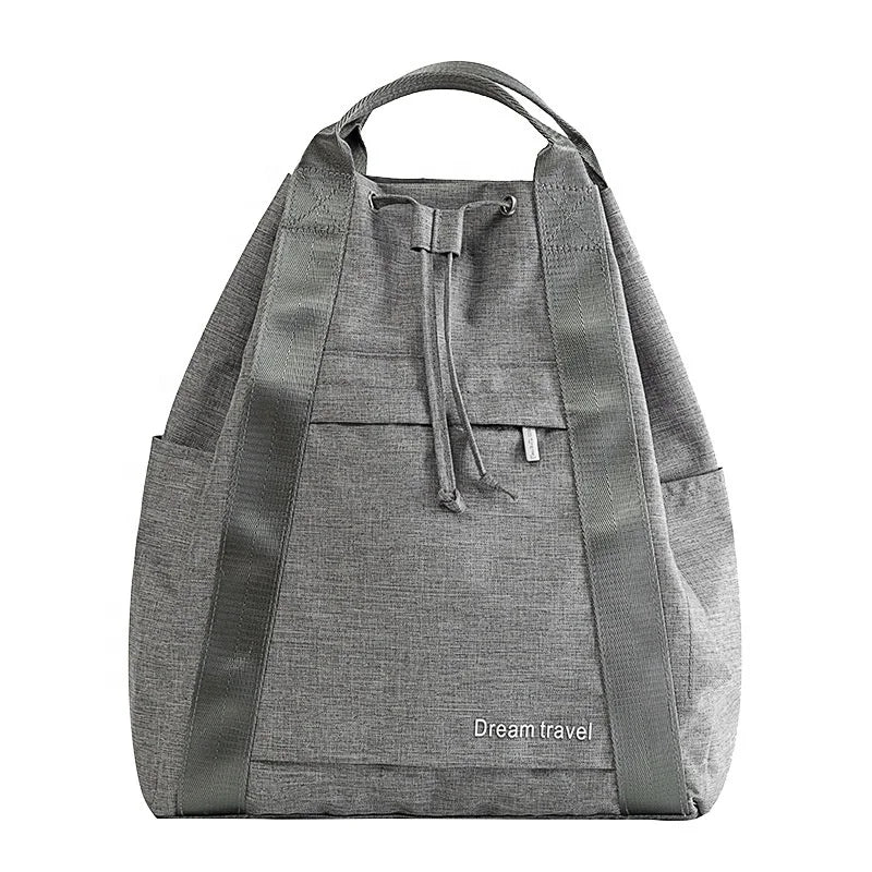 Large Travel Luggage Tote Travel Bag Portable Cationic Oxford Backpack Travel Bag Waterproof  Backpack With Drawstring Eco