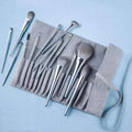 14pcs Vegan Professional Logo Custom Private Label Makeup Brush Set Bag High Quality Personalized Sample for Face Shaving Brush