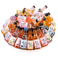 3D Korean Drink Bottle Miniature Artificial Wine Water Figurines Kids Doll House Toys DIY Jewelry Charms Beads