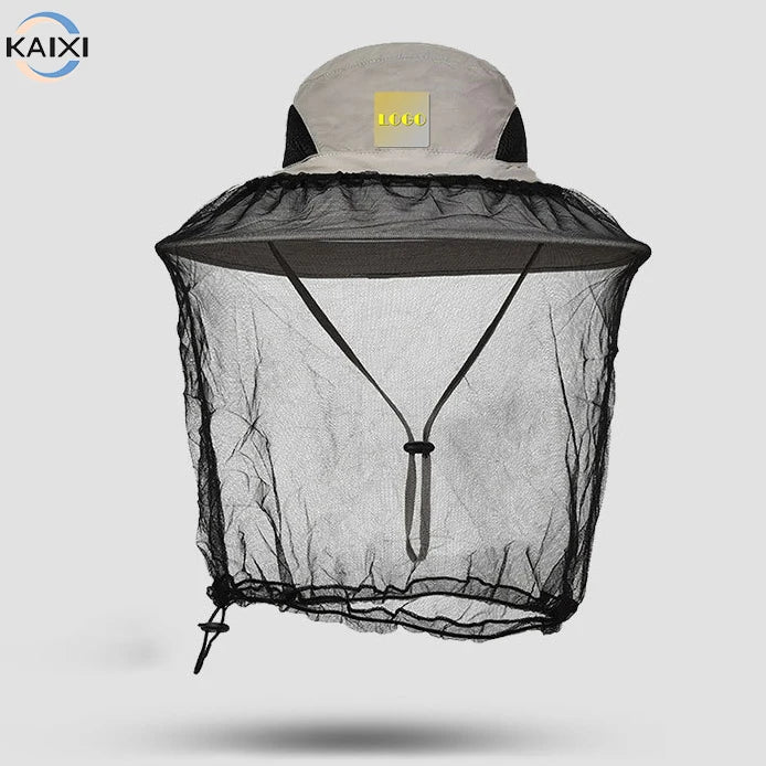 Summer Men and Women Anti-mosquito Quick Dry Breathable Mountaineering Hat Wide Brim Fishing Cap With Mesh protection