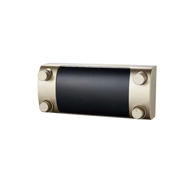 Heavy-Duty Stainless Steel Double Clothesline Wall-Mounted Indoor Retractable Gold Bag Holder for Bathroom Use