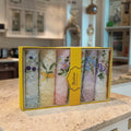Wholesale Ladies 11*11" 6Pack Premium 60s Cotton Handkerchiefs with Gift Box Super Soft Floral Lace Embroidery Hankies for Gifts