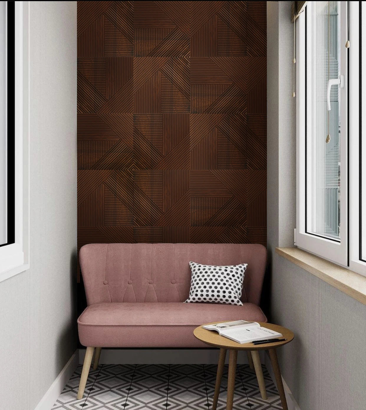 MUMU Puzzle Spot Geometric Chaotic Shape Interior Decoration Solid 3D Wood Wall Panel