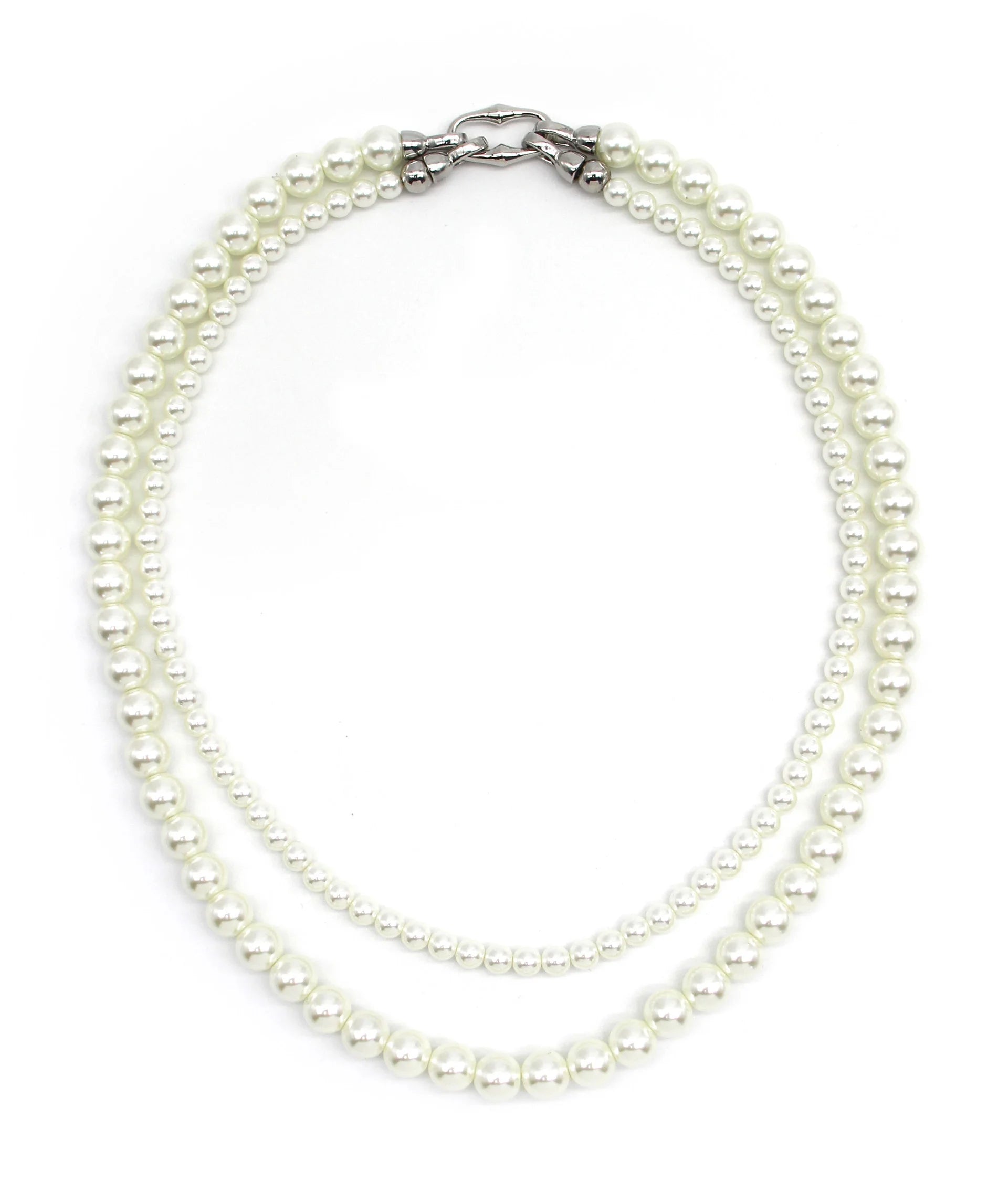 French Style High-end Layered Pearl Necklace for Women Luxury Choker Collarbone Chain Vintage Lariat Unique Statement Necklace