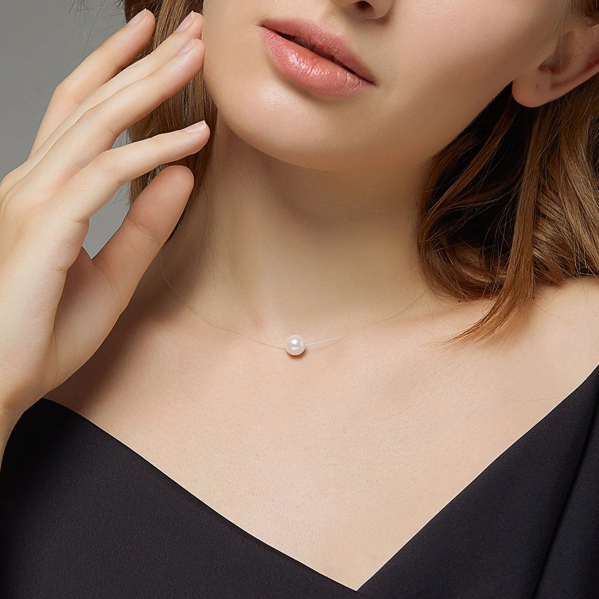 New Necklace S925 Jewelry White Pearl Necklace 925 Sterling Silver Authentic 925 Sterling Silver for Women Trendy White Gold