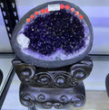 Natural Amethyst Cathedral Decoration Amethyst Calcite Cluster Dark Purple Amethyst Geode for Decor Fengshui