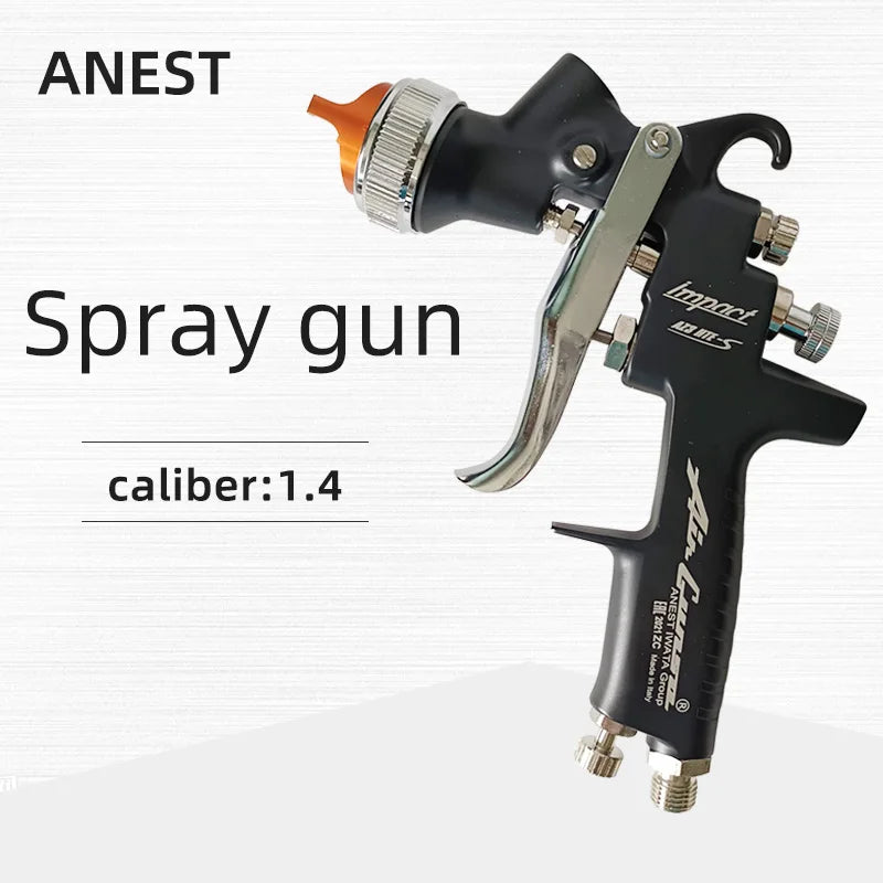 Iwata Original Japanese Spray Gun Upper Pot 1.4 Caliber Black Car air Spray Paint High Atomization Manual Pneumatic Paint