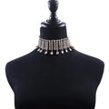 Hot Sale Clavicle Choker Necklace Banquet Party Wedding Jewelry Multilayer Water Drop Rhinestone Gem Pendant Necklace