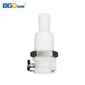 [FL0308PI] 3/8 Inch Plastic Couplings Valved Pipe Fittings Female Quick Disconnect / Push Fit Fitting