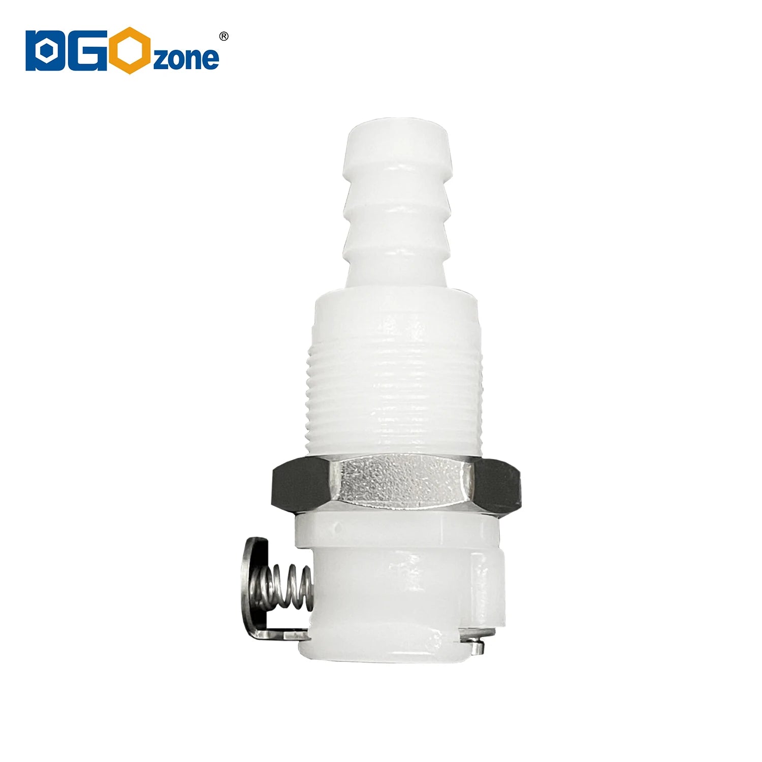 [FL0308PI] 3/8 Inch Plastic Couplings Valved Pipe Fittings Female Quick Disconnect / Push Fit Fitting