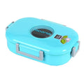 304 Stainless Steel Metal Tiffin with PP Plastic Lid Anti-Water Leak Bento Box Inox Sustainable Lunch Box for Kids Children
