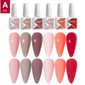 JTING Wholesale Nails Supply Distributors Nail Gel Led 6Colors Collection Uv Gel Polish OEM ODM Make Your Own Private Label