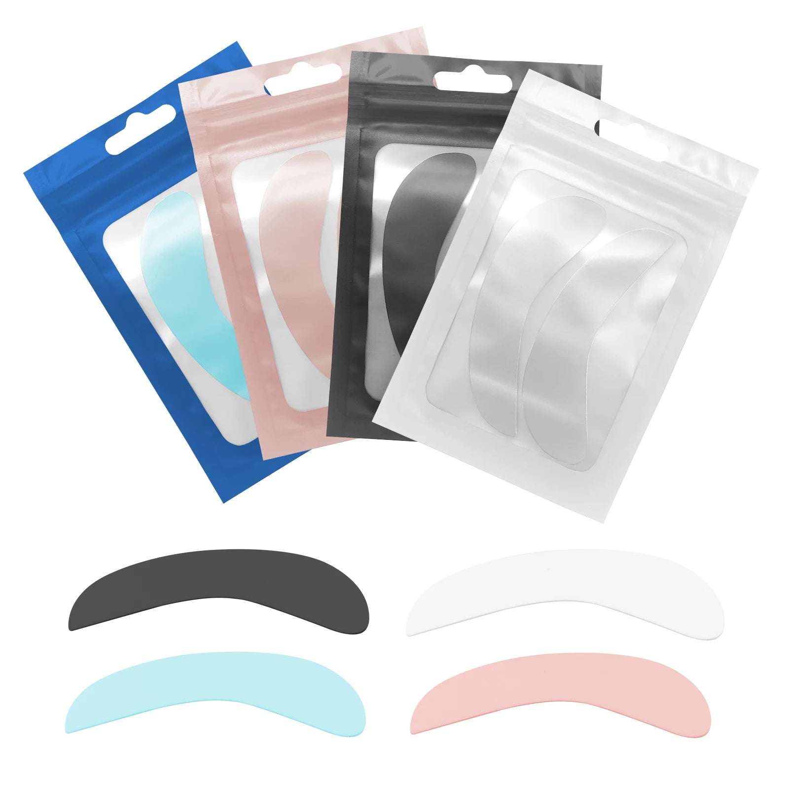 Reusable Eyelash Patch Under Eye Pads for Eyelash Extensions Custom Private Label Ultra Soft Silicone Lash Lift Pads