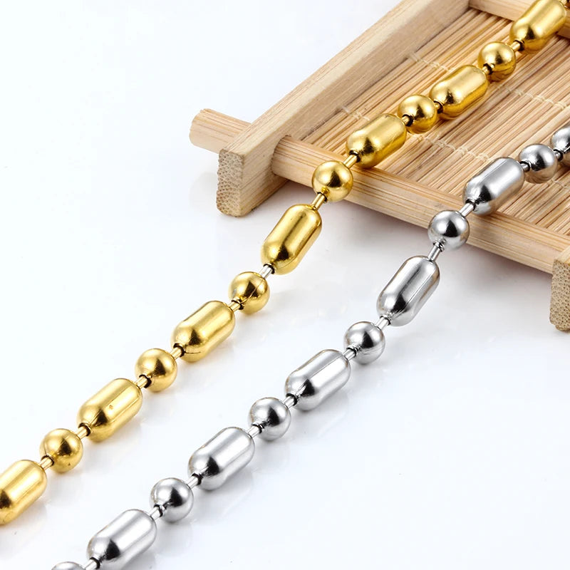New Fashion DIY Jewelry Necklace Bracelet Bead Stainless Steel Chain for Jewelry Findings Making