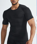 Wholesale Cheap Customize Men's T-shirt Sport Compression Gym Fitness Quick Dry Breathable Blank Muscle Fit T-shirt for Men