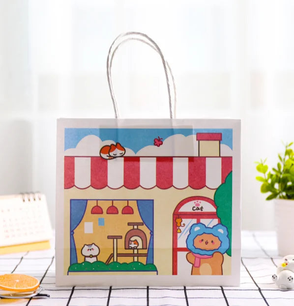 HDPK 2022 Children's Party Cartoon Anime Birthday Gift Wrapping Paper Bag Can Be Customized