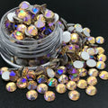 Shiny Factory Wholesale SS20 AB Crystal Colorful Glass Non Hot Fix Flatback Nail Art Rhinestones