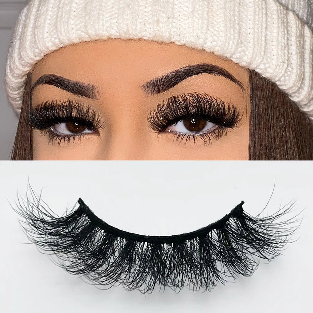 Wholesale Faux Mink Eyelashes Private Label Faux Cils Naturel False Eyelashes Cat Eye Faux Mink Lashes