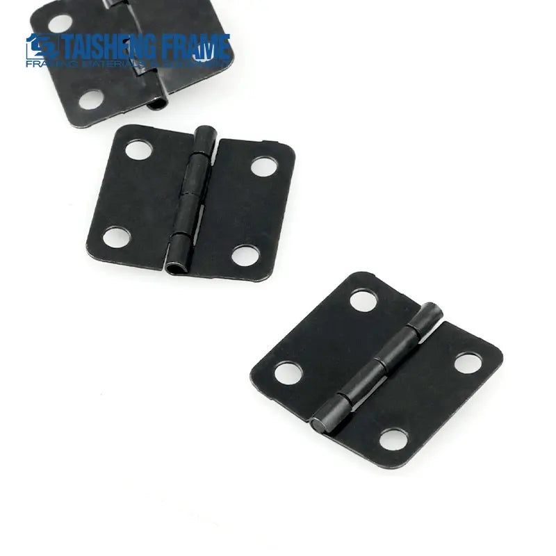TS-K240 25*25 MM Black Picture Frame Hinge with Screw 500PACK Hinge with 90 Degree Stop