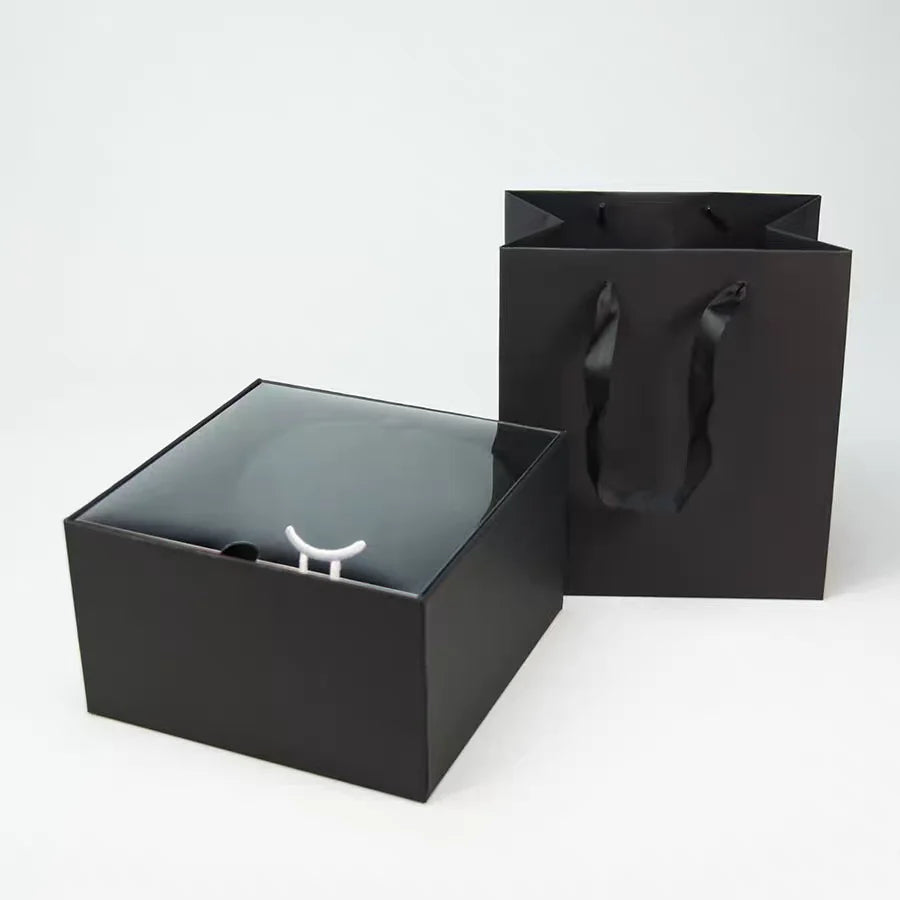 Custom Logo Collapsible C2s Art Paper Magnetic Closure Snapback Hat Packaging Boxes Black UV Print Sponge Lining Eco-Friendly