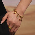 Factory Directly Supply Women Fashion 5A Heart Zircon DIY Multi-Accessories Stainless Steel Bracelet