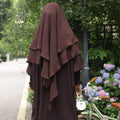 Loriya Fashion Islamic Clothing 2023 Eid Prayer Abaya Set Modest Dresses and Two Layers Khimar Turkey Dubai Abaya Muslim Dress